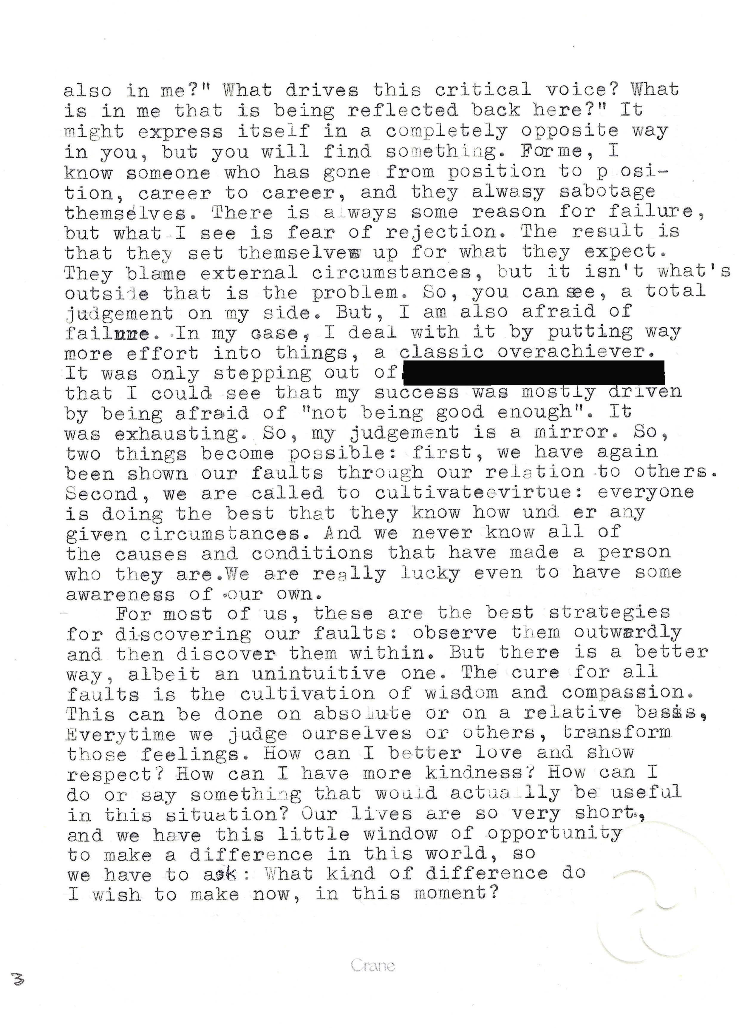 Reply from the Kalyanamitra, page 3 of 5 — Correspondence No. 2, So, What About the Flaws I Can't See?